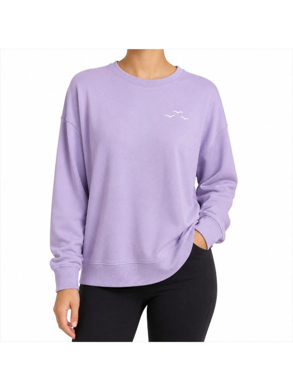Lazypants Lilac Purple Crewneck Sweatshirt Size Small